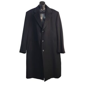 Nautica Men's Black Wool Peacoat Size 46R